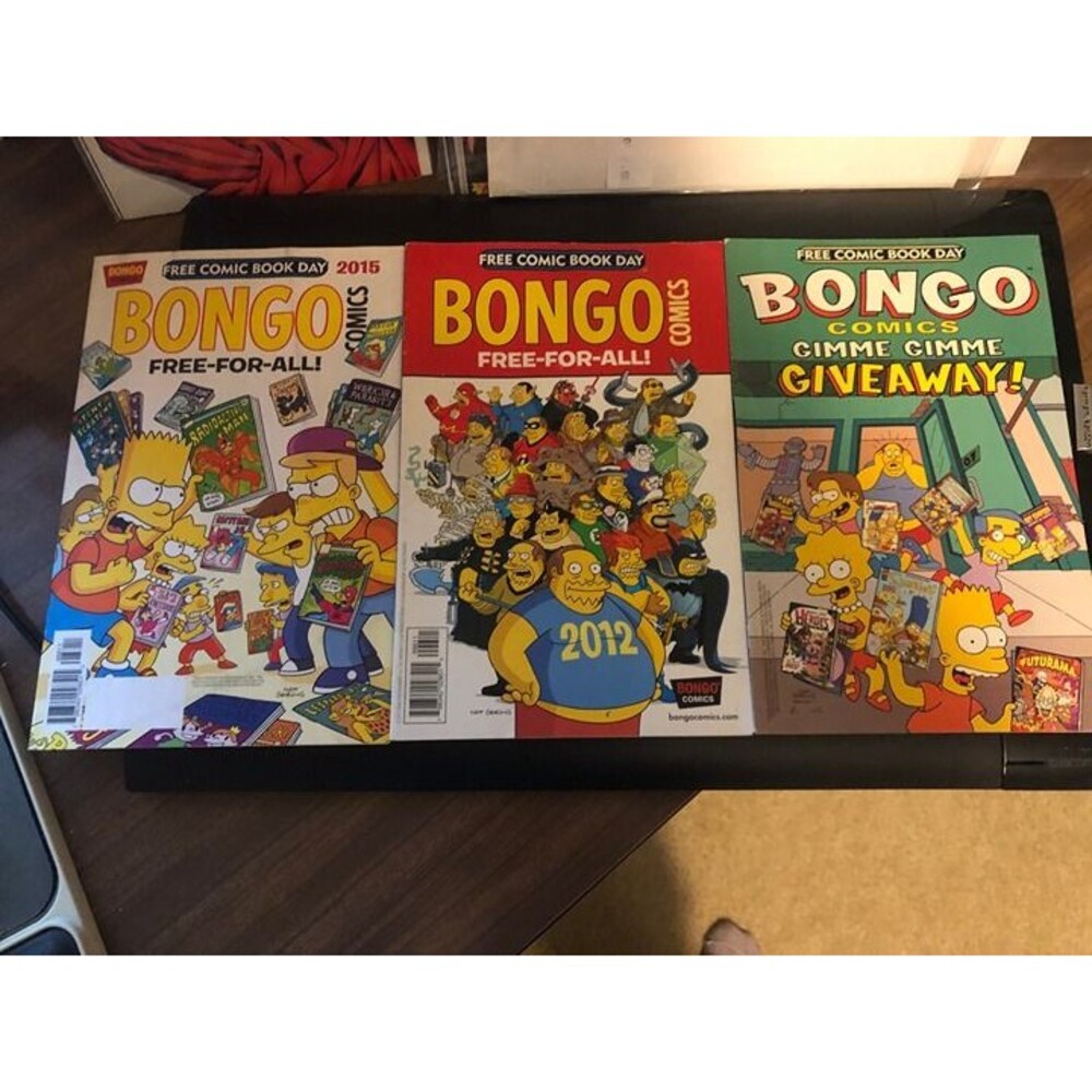 Bongo Comics FCBD! # 1+Bongo Comics Free-For-All! FCBD #2012+FCBD 2015 SImpsons